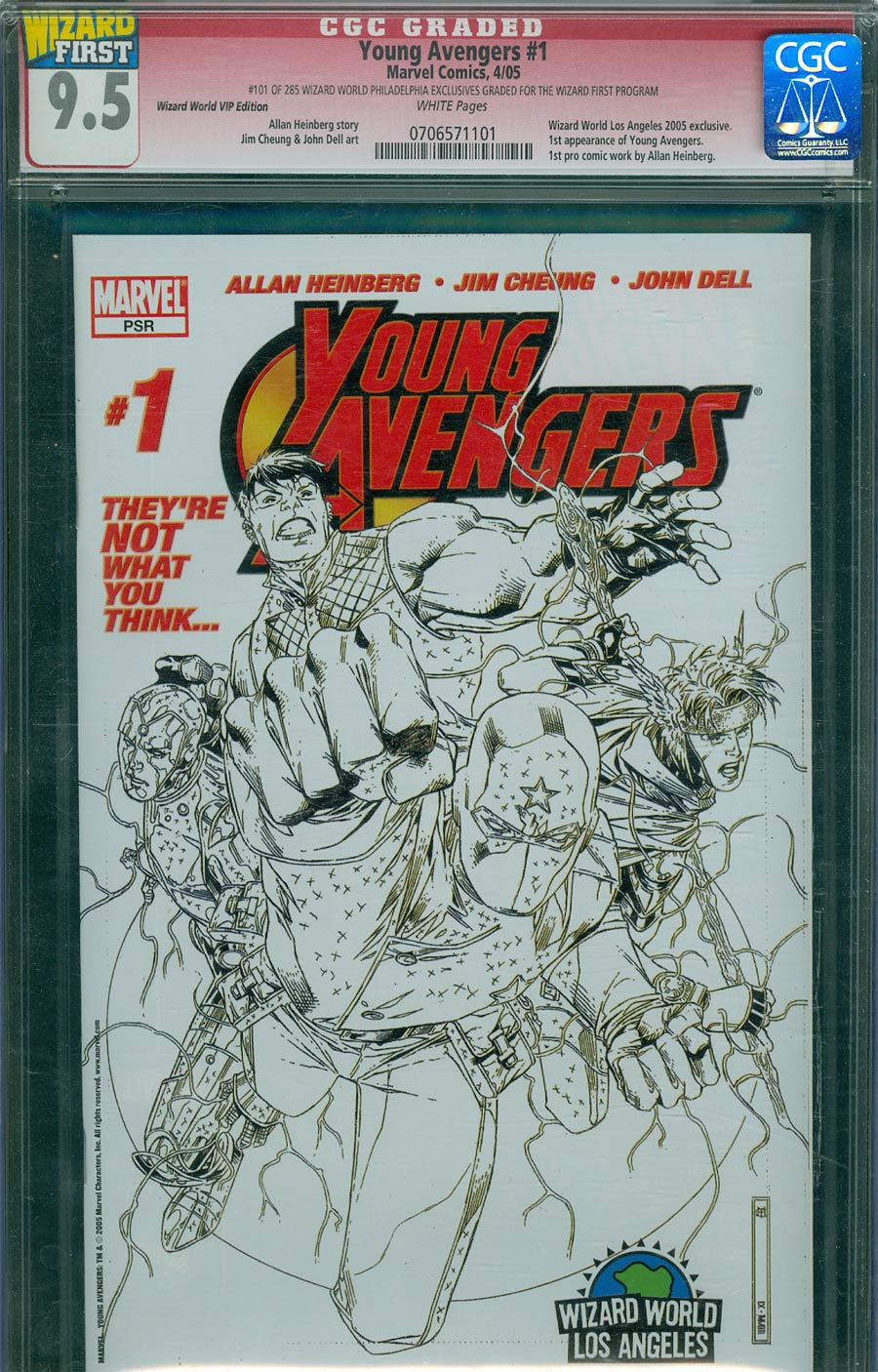 Young Avengers #1 Cover C Wizard World VIP Edition CGC 9.5