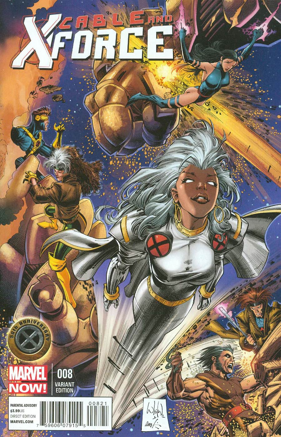 Cable And X-Force #8 Cover B Variant X-Men 50th Anniversary Cover