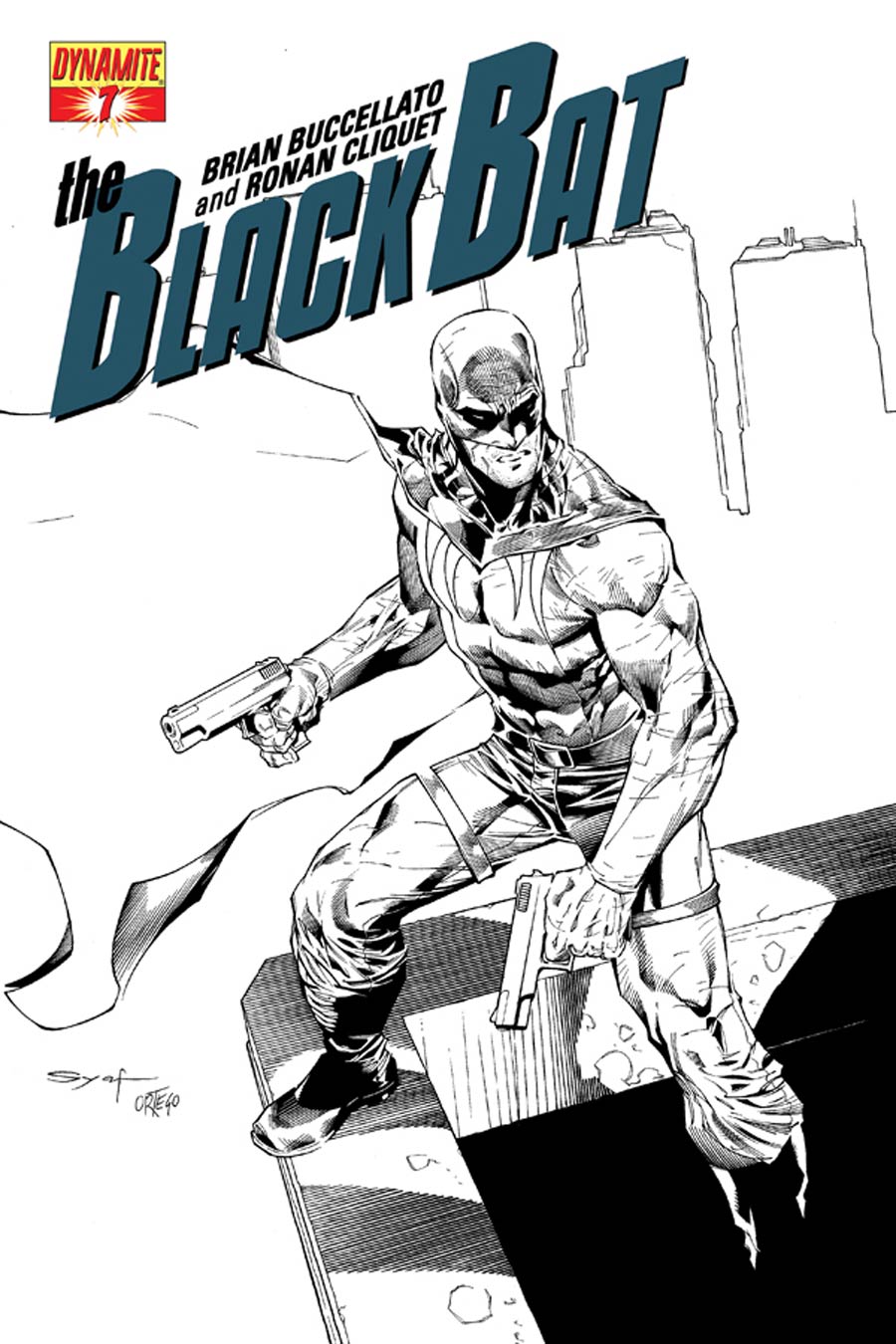 Black Bat #7 Cover D High-End Ardian Syaf Black & White Ultra-Limited Cover (ONLY 50 COPIES IN EXISTENCE!)