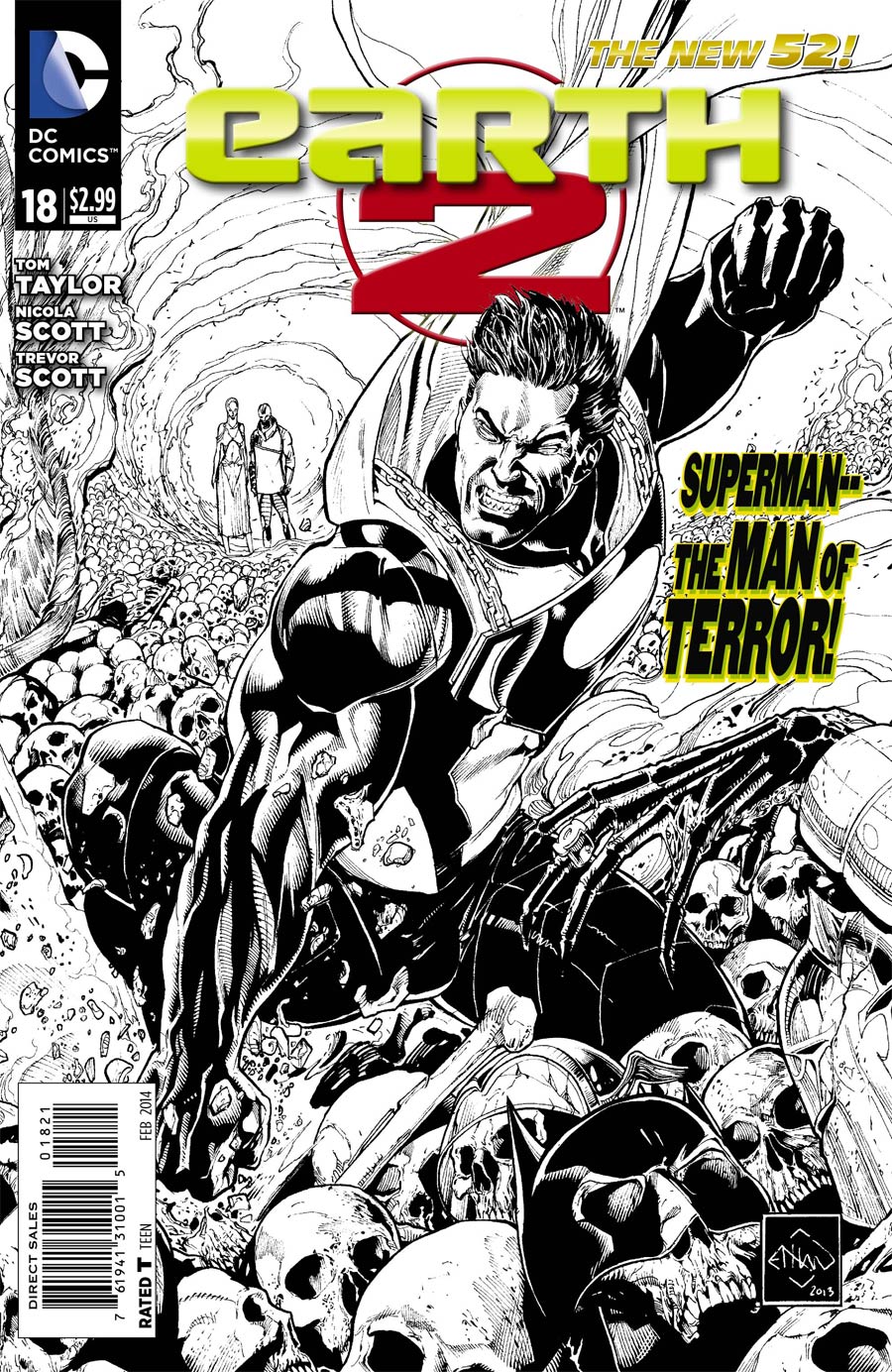 Earth 2 #18 Cover B Incentive Ethan Van Sciver Sketch Cover