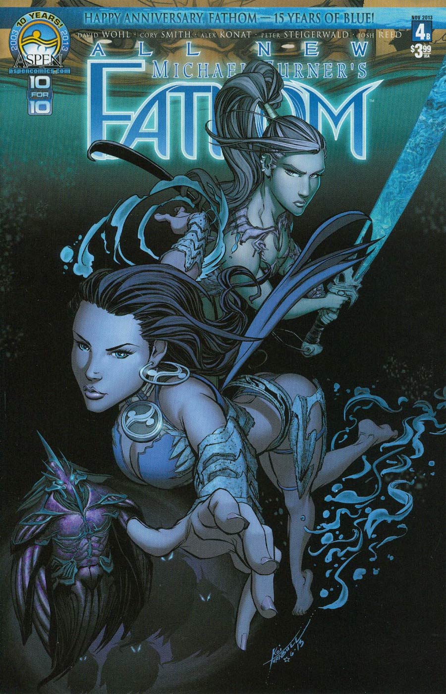 All New Fathom #4 Cover B Koi Turnbull