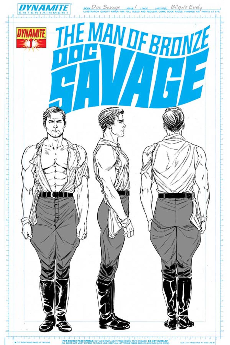 Doc Savage Vol 5 #1 Cover F High-End Bilquis Evely Concept Art Ultra-Limited Cover (ONLY 25 COPIES IN EXISTENCE!)