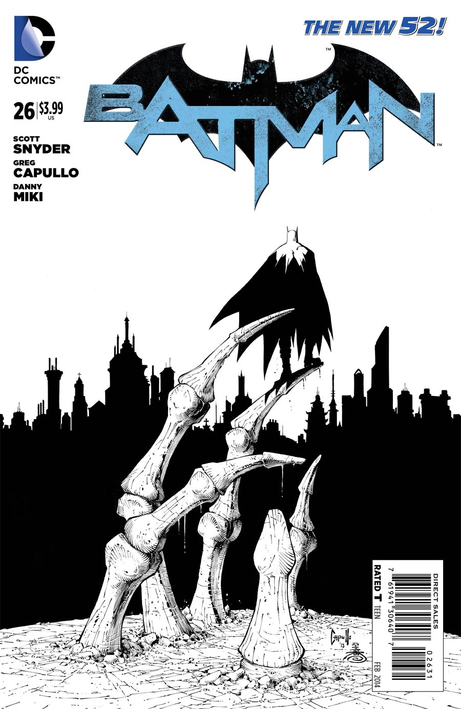 Batman Vol 2 #26 Cover E Incentive Greg Capullo Sketch Cover (Zero Year Tie-In)
