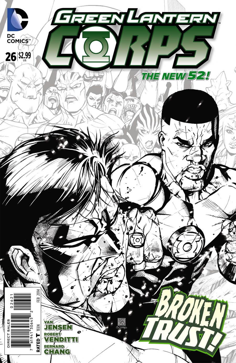 Green Lantern Corps Vol 3 #26 Cover B Incentive Bernard Chang Sketch Cover