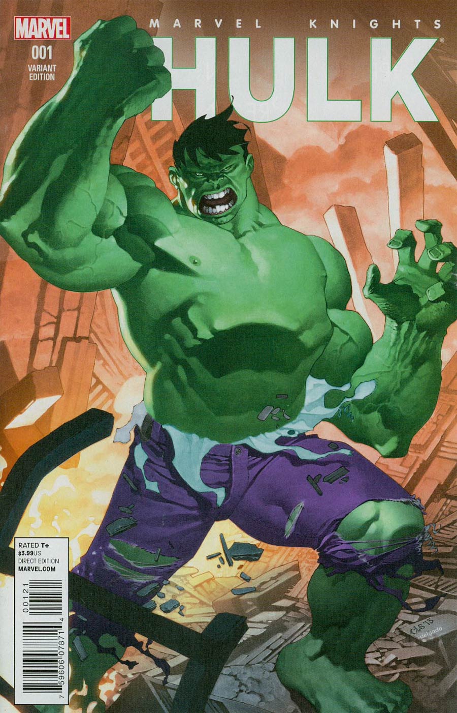 Marvel Knights Hulk #1 Cover B Incentive Chris Stevens Variant Cover