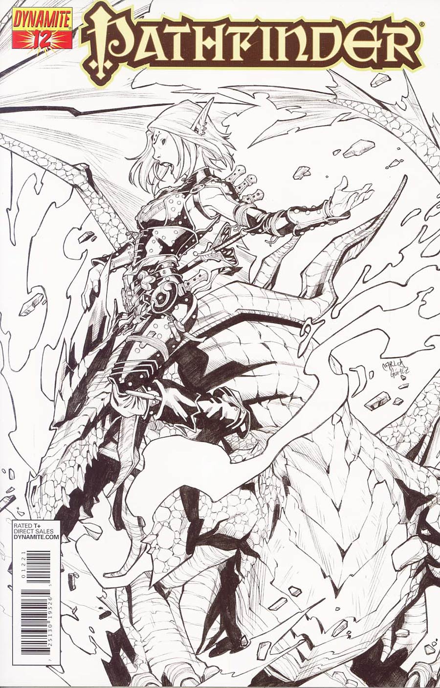 Pathfinder #12 Cover C Incentive Carlos Gomez Black & White Cover