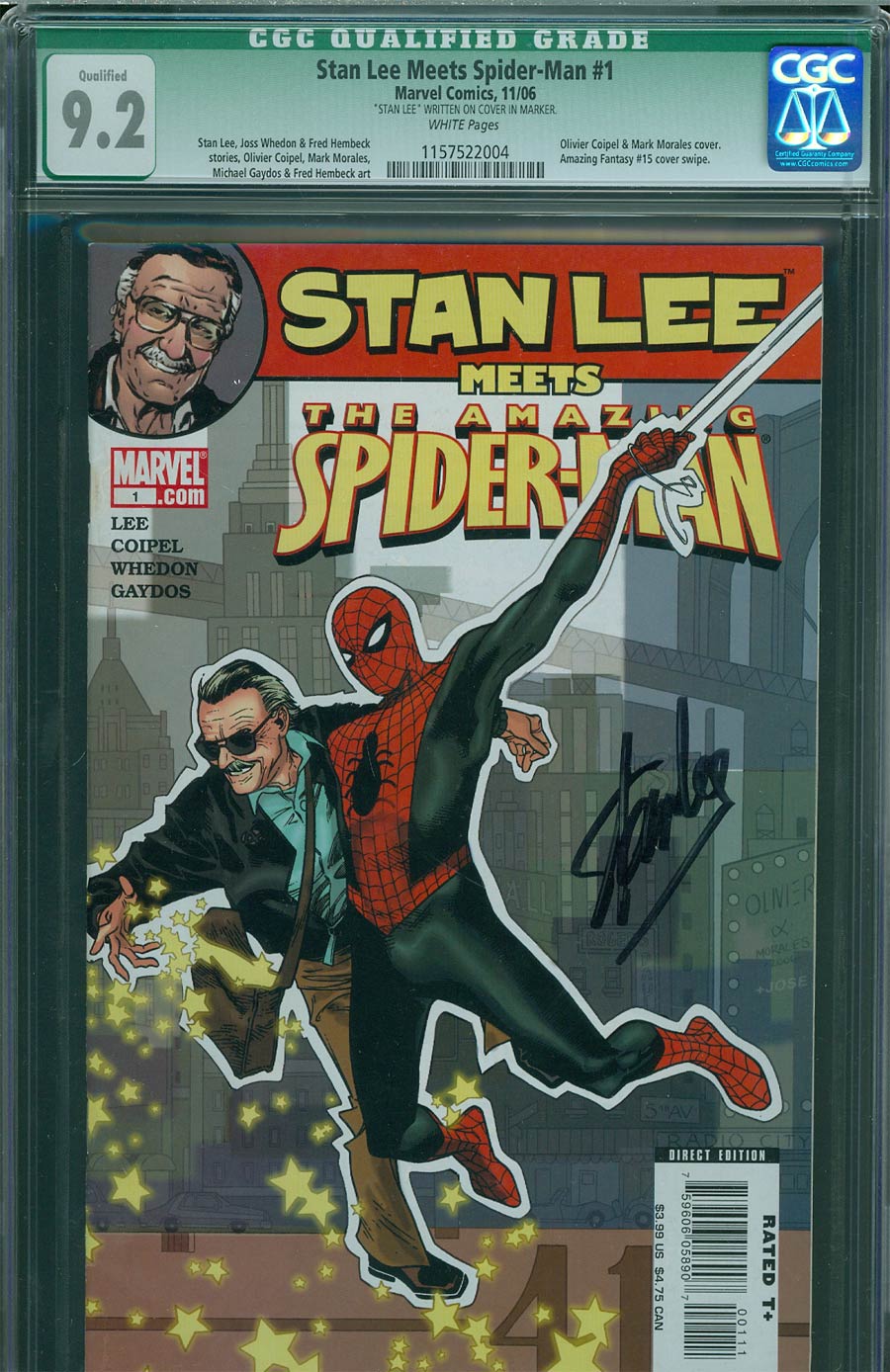 Stan Lee Meets Spider-Man #1 CGC Qualified 9.2