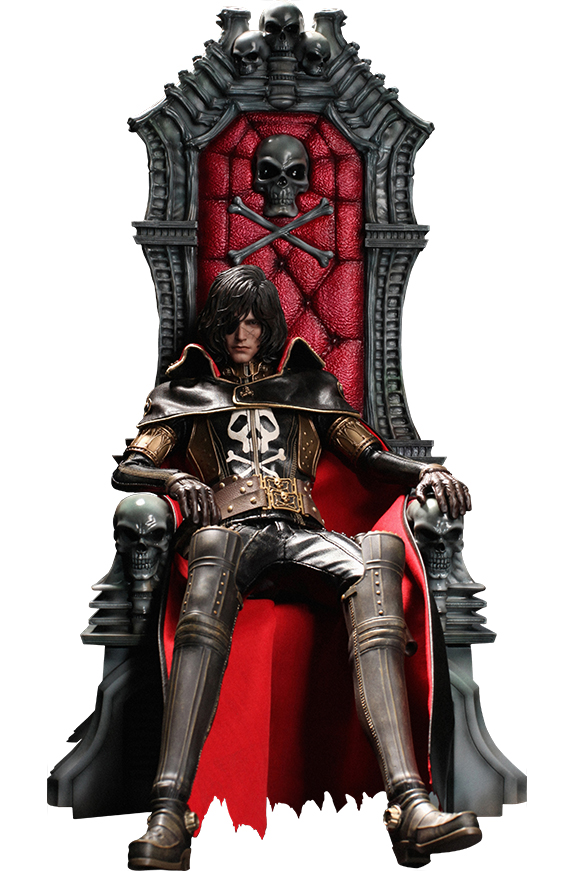 Space Pirate Captain Harlock With Throne Of Arcadia 12-Inch Action Figure