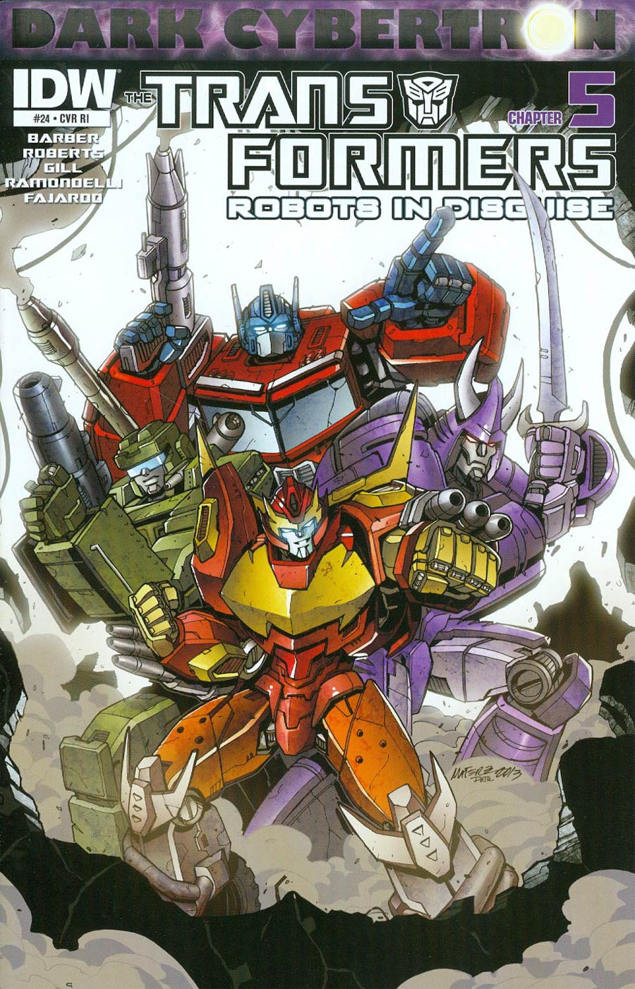 Transformers Robots In Disguise #24 Cover C Incentive Marcelo Matere Variant Cover (Dark Cybertron Part 5)