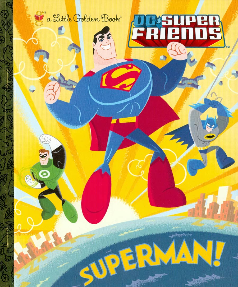 DC Super Friends Little Golden Book Superman HC