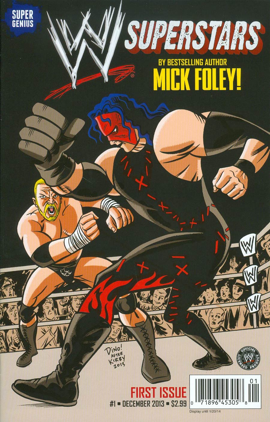WWE Superstars #1 Cover B Regular Dean Haspiel Kane Cover