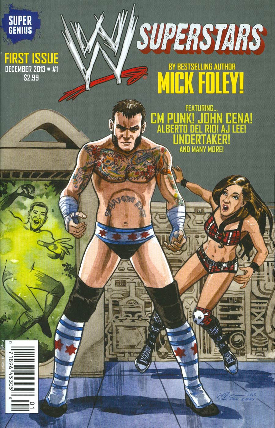 WWE Superstars #1 Cover D Regular Jill Thompson CM Punk Cover