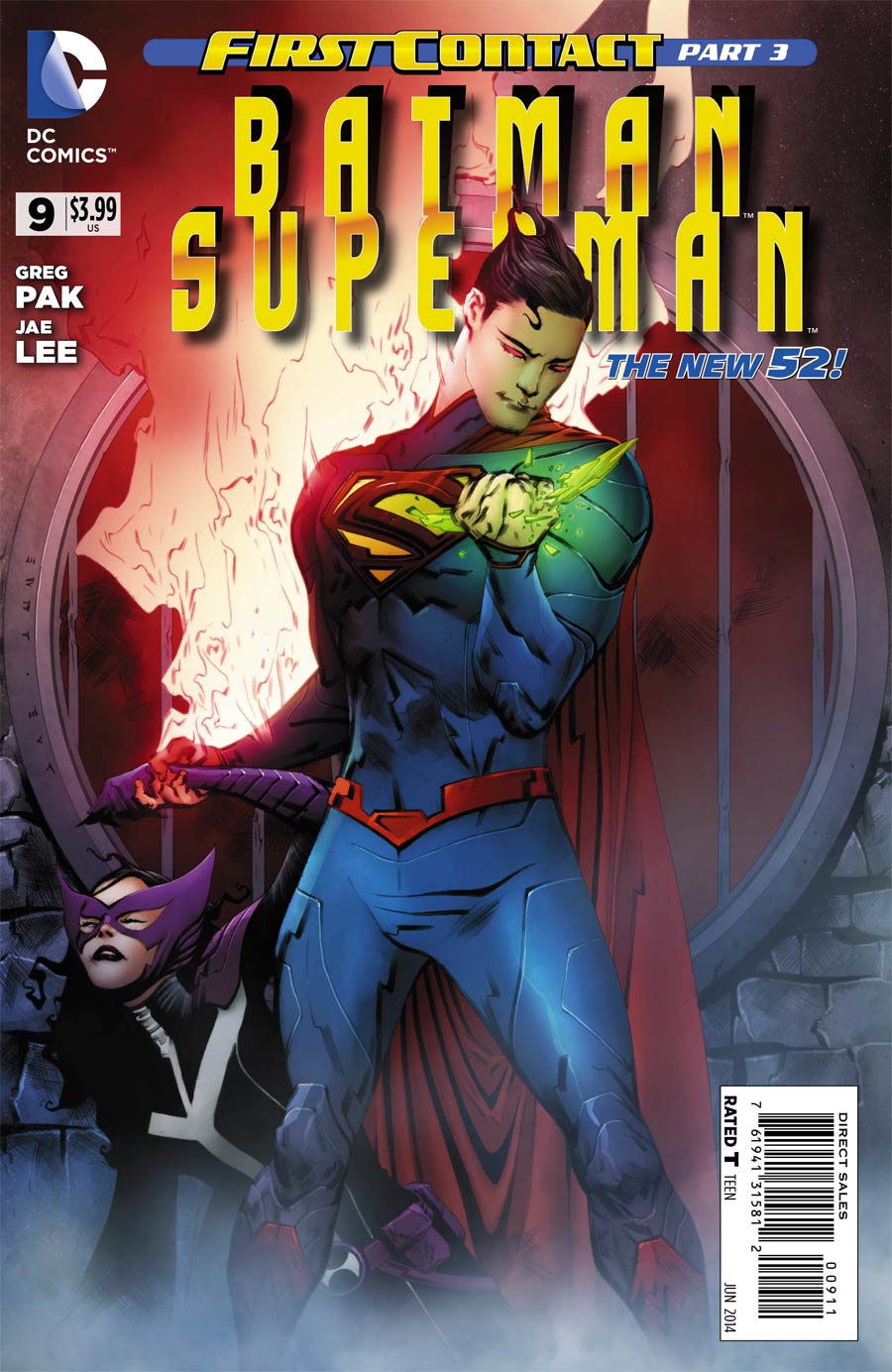 Batman Superman #9 Cover A Regular Jae Lee Cover (First Contact Part 3)