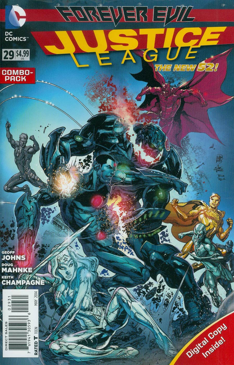 Justice League Vol 2 #29 Cover B Combo Pack With Polybag (Forever Evil Tie-In)