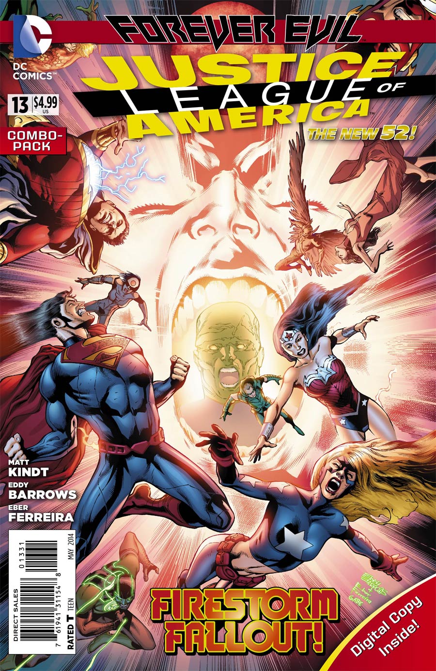 Justice League Of America Vol 3 #13 Cover B Combo Pack With Polybag (Forever Evil Tie-In)