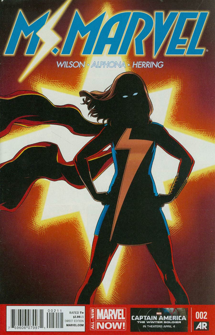 Ms Marvel Vol 3 #2 Cover A 1st Ptg Regular Jamie McKelvie Cover