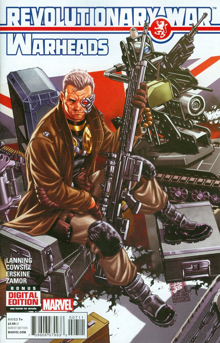 Revolutionary War Warheads #1 Cover A Regular Mark Brooks Cover (Revolutionary War Part 7)