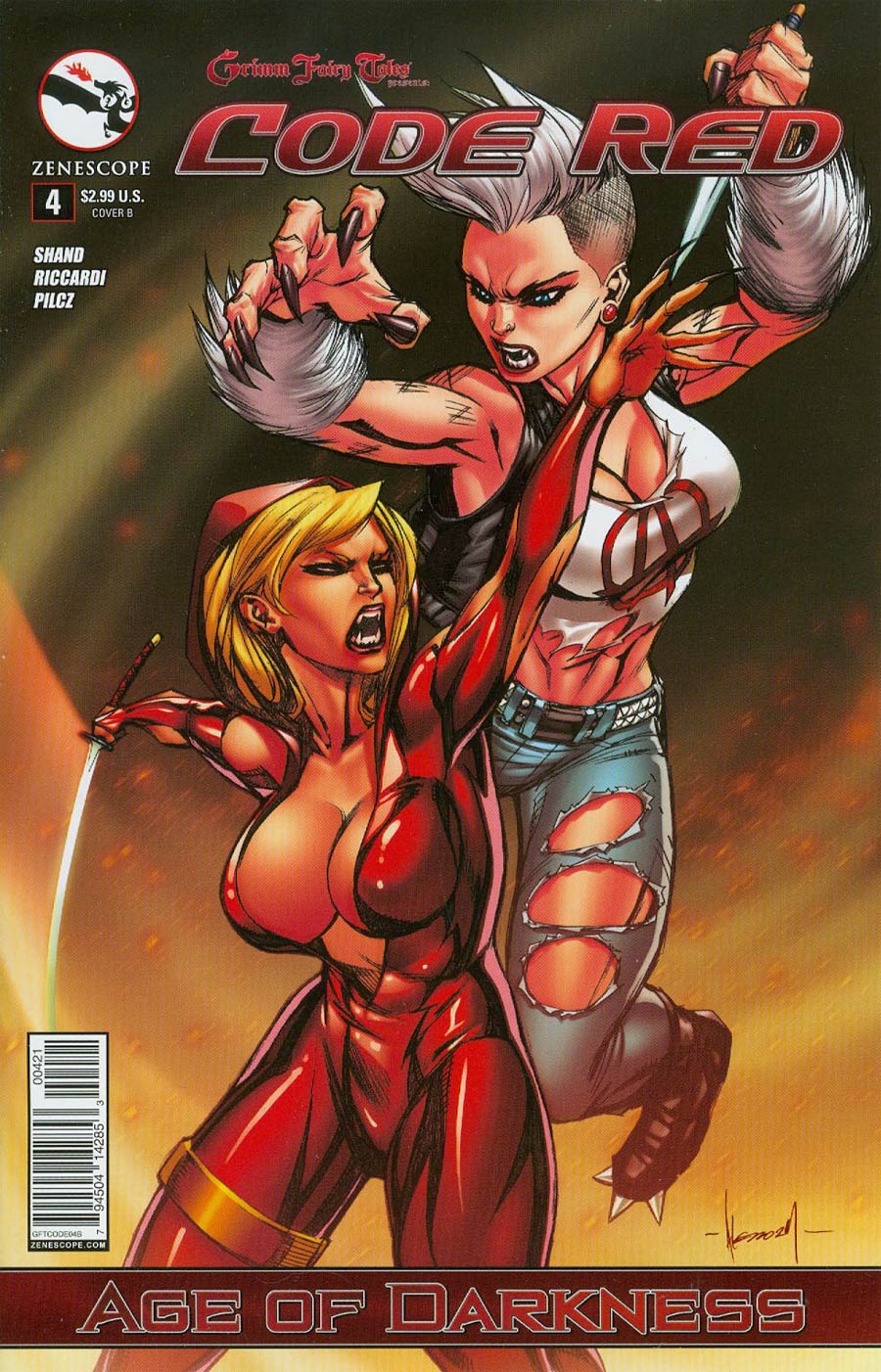 Grimm Fairy Tales Presents Code Red #4 Cover B Ale Garza (Age Of Darkness Tie-In)