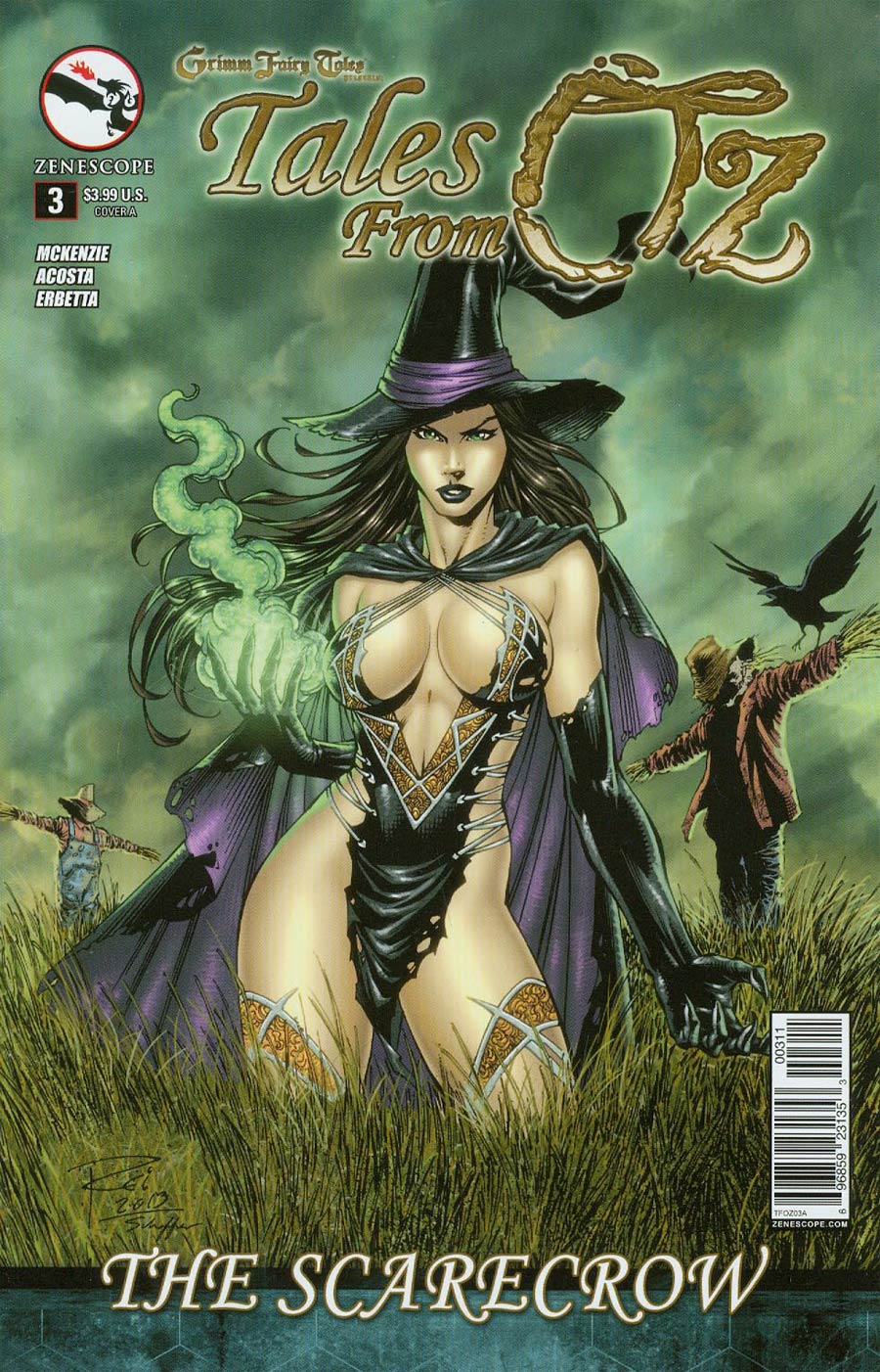 Grimm Fairy Tales Presents Tales From Oz #3 Scarecrow Cover A Renato Rei