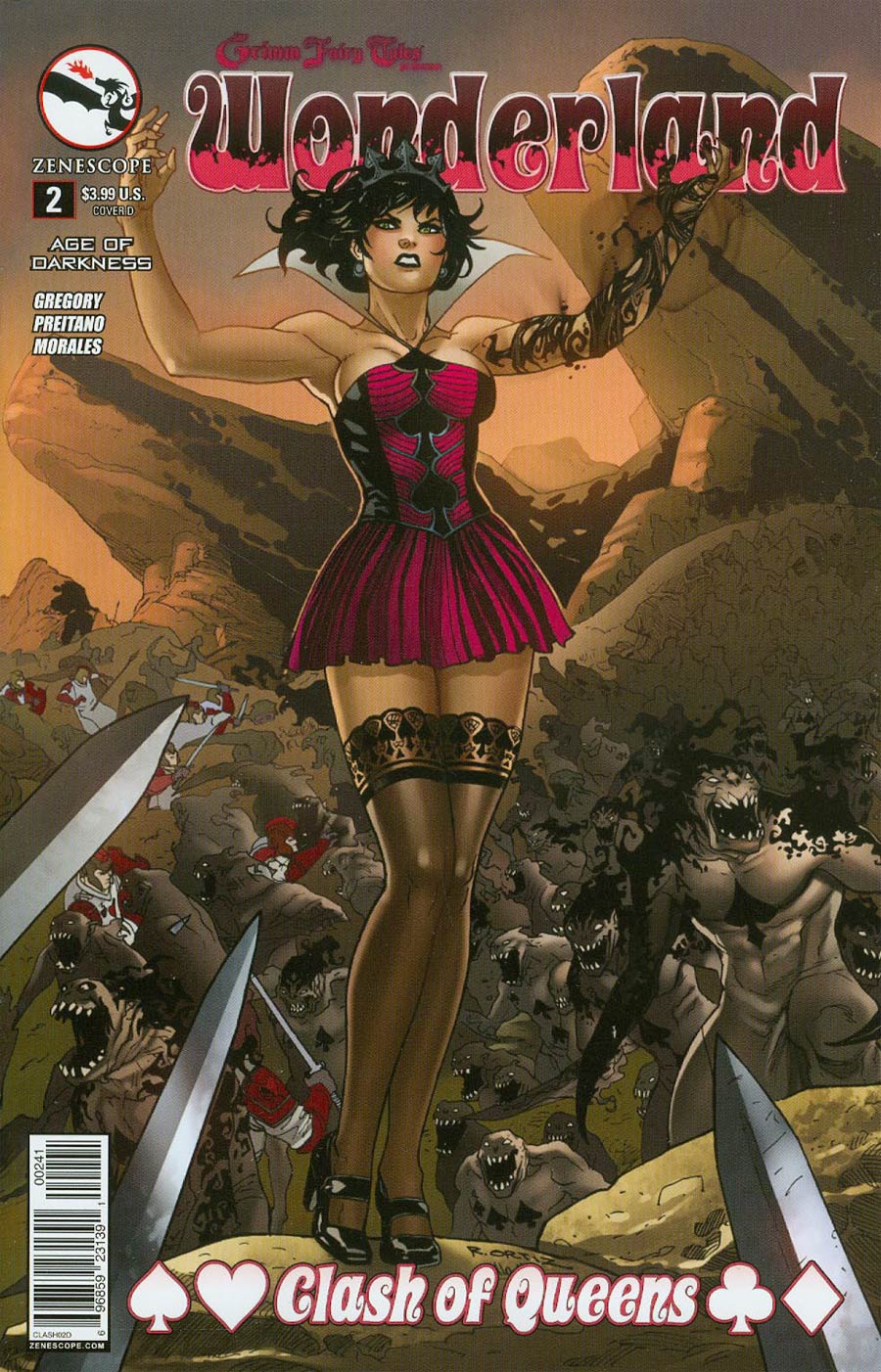Grimm Fairy Tales Presents Wonderland Clash Of Queens #2 Cover D Richard Ortiz (Age Of Darkness Tie-In)