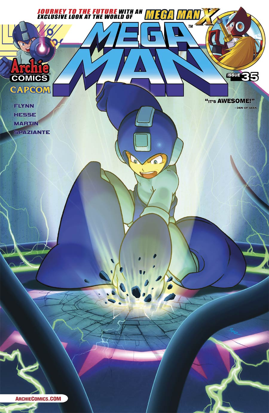 Mega Man Vol 2 #35 Cover A Regular Patrick Spaz Spaziante Cover