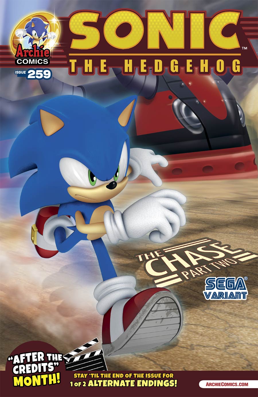 Sonic The Hedgehog Vol 2 #259 Cover B Variant Sega Cover
