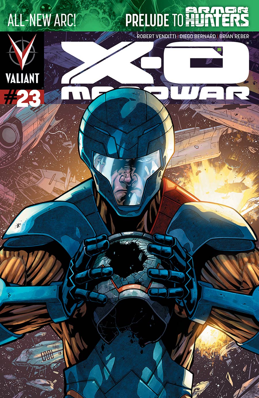 X-O Manowar Vol 3 #23 Cover A 1st Ptg Regular CAFU Cover (Armor Hunters Prelude)