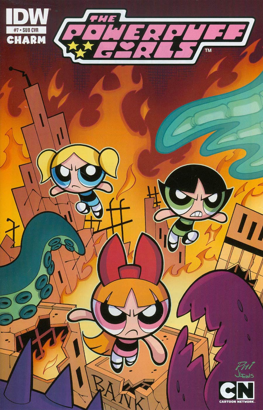 Powerpuff Girls Vol 2 #7 Cover B Variant Phil Moy Subscription Cover