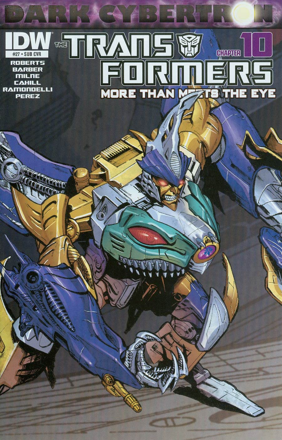 Transformers More Than Meets The Eye #27 Cover B Variant Phil Jimenez Subscription Cover (Dark Cybertron Part 10)