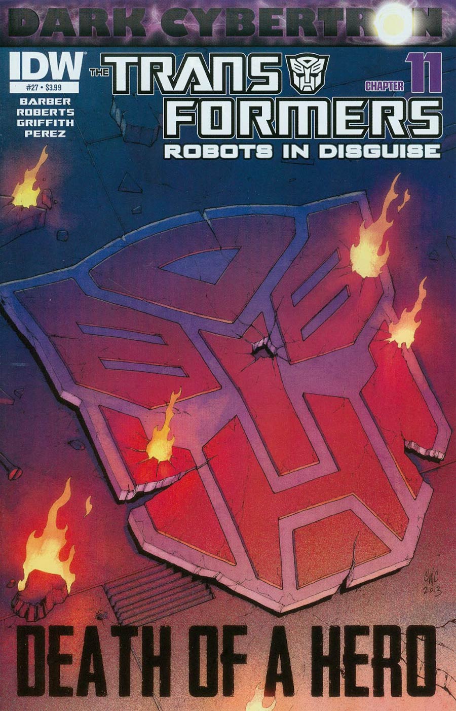 Transformers Robots In Disguise #27 Cover A Regular Casey W Coller Cover (Dark Cybertron Part 11)