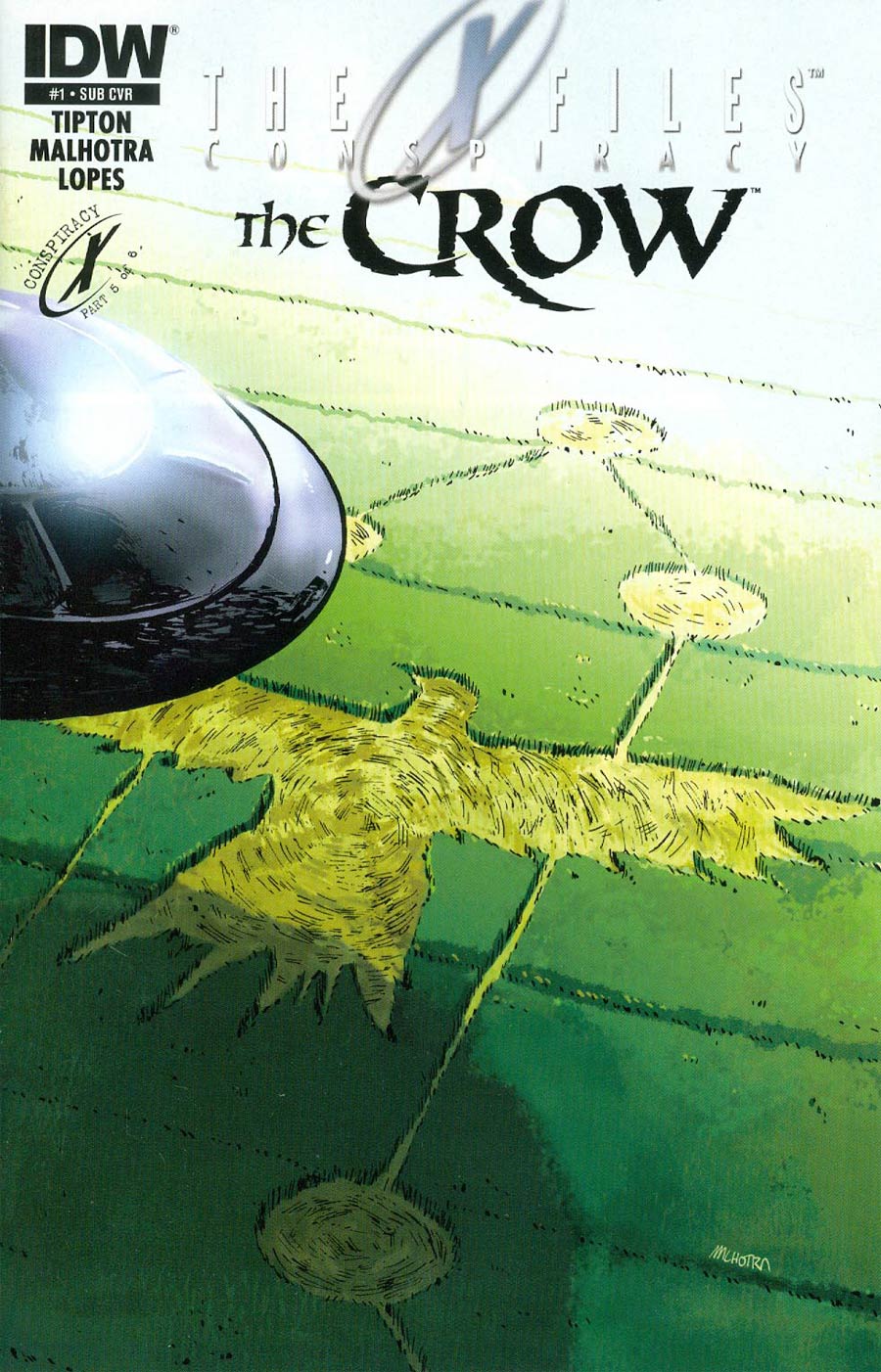 X-Files Conspiracy Crow #1 Cover B Variant Vic Malhotra Subscription Cover