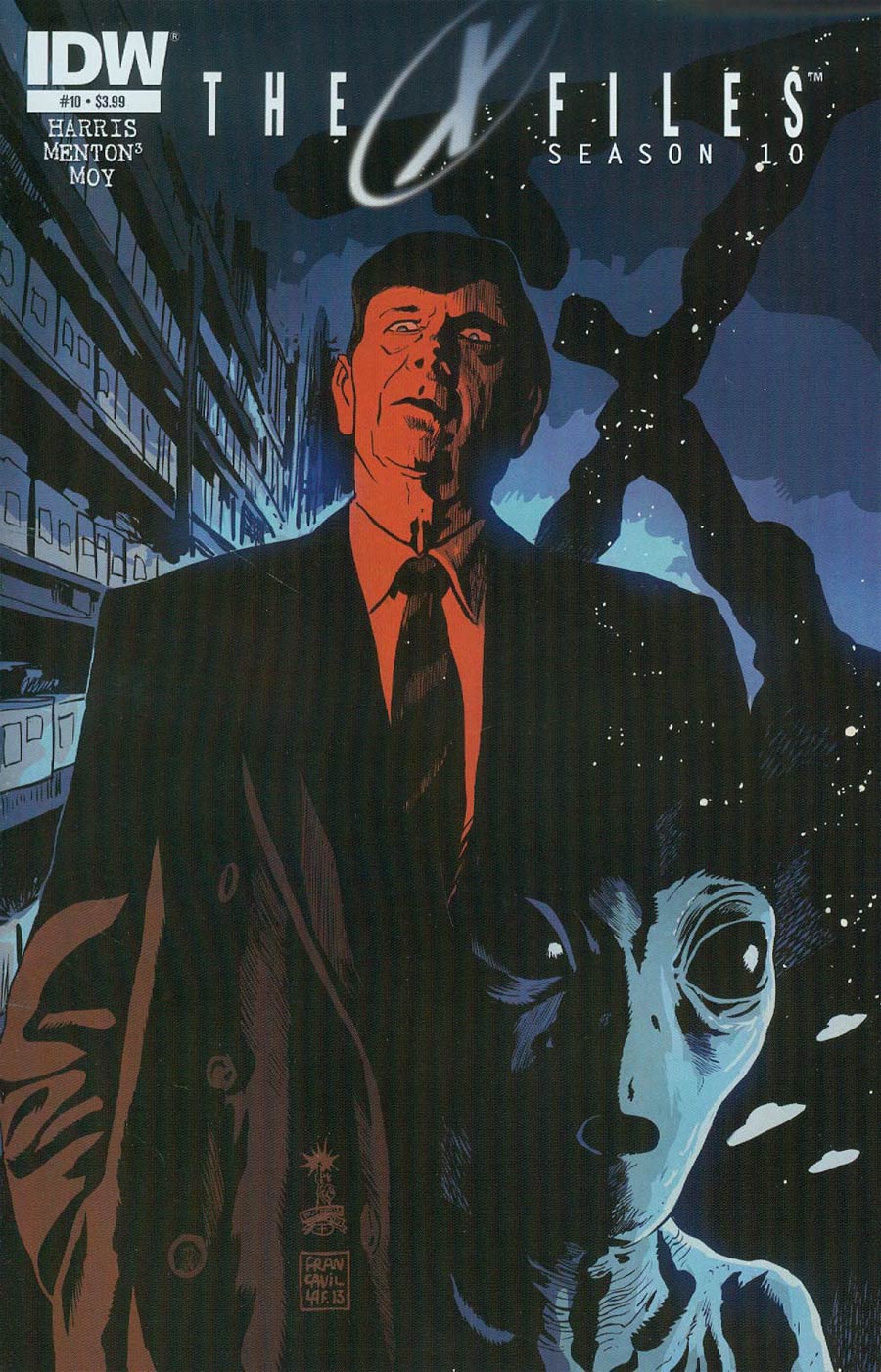 X-Files Season 10 #10 Cover A Regular Francesco Francavilla Cover