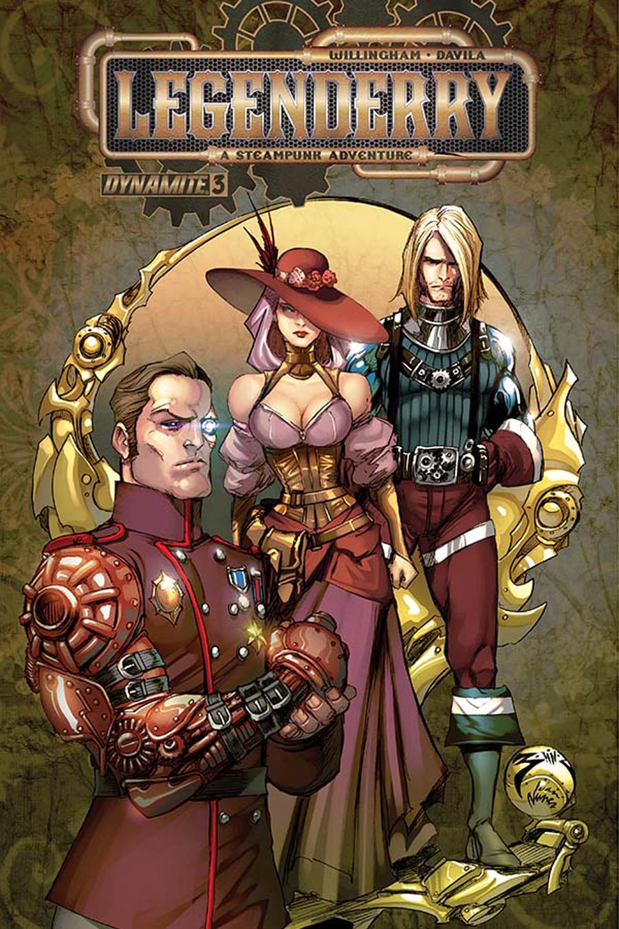 Legenderry A Steampunk Adventure #3 Cover A Regular Joe Benitez Cover