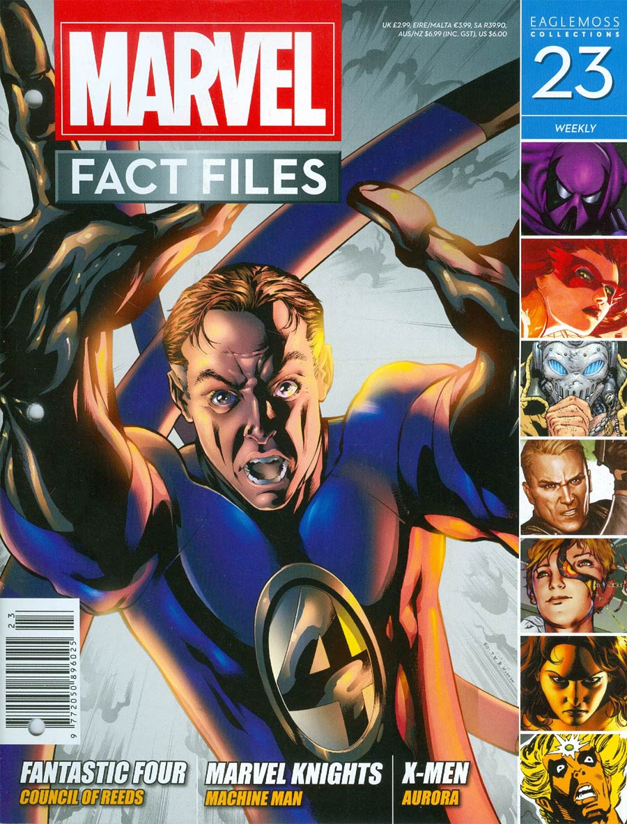 Marvel Fact Files #23 Reed Richards Cover