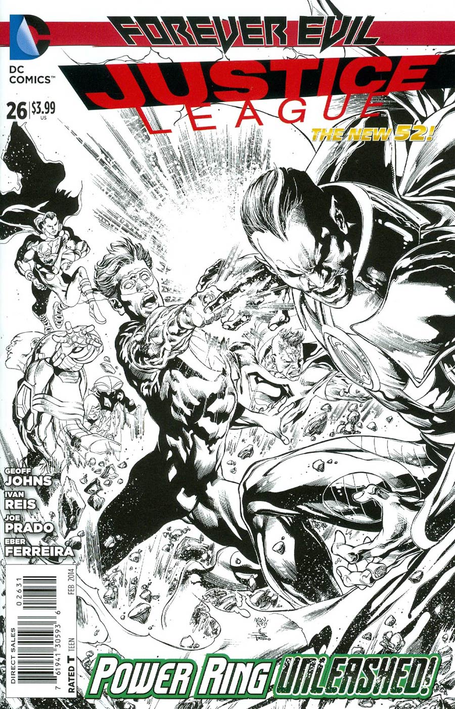 Justice League Vol 2 #26 Cover E Incentive Ivan Reis Sketch Cover (Forever Evil Tie-In)