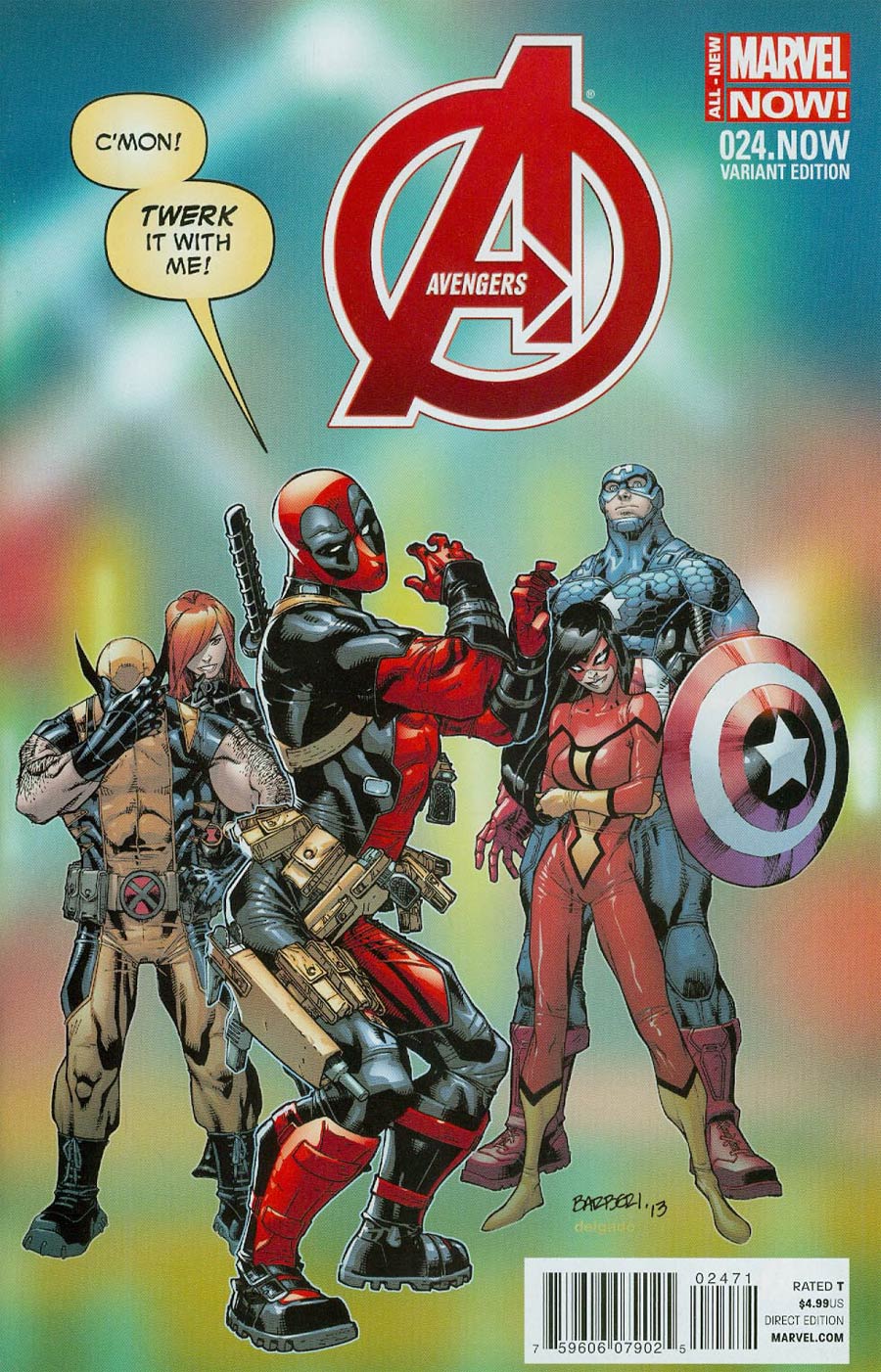 Avengers Vol 5 #24.NOW Cover H Variant Deadpool Cover