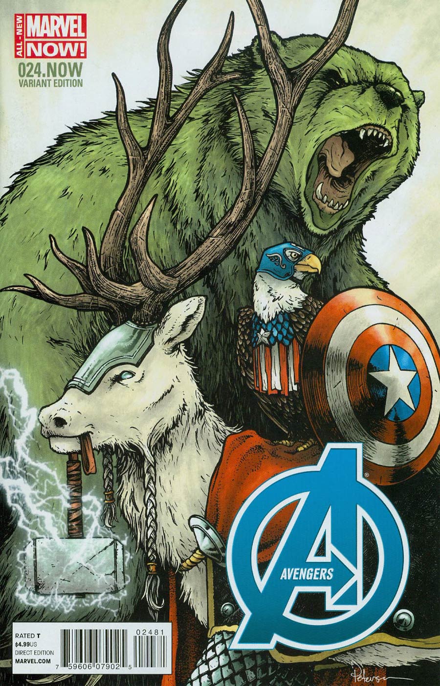 Avengers Vol 5 #24.NOW Cover I Variant Marvel Animal Cover