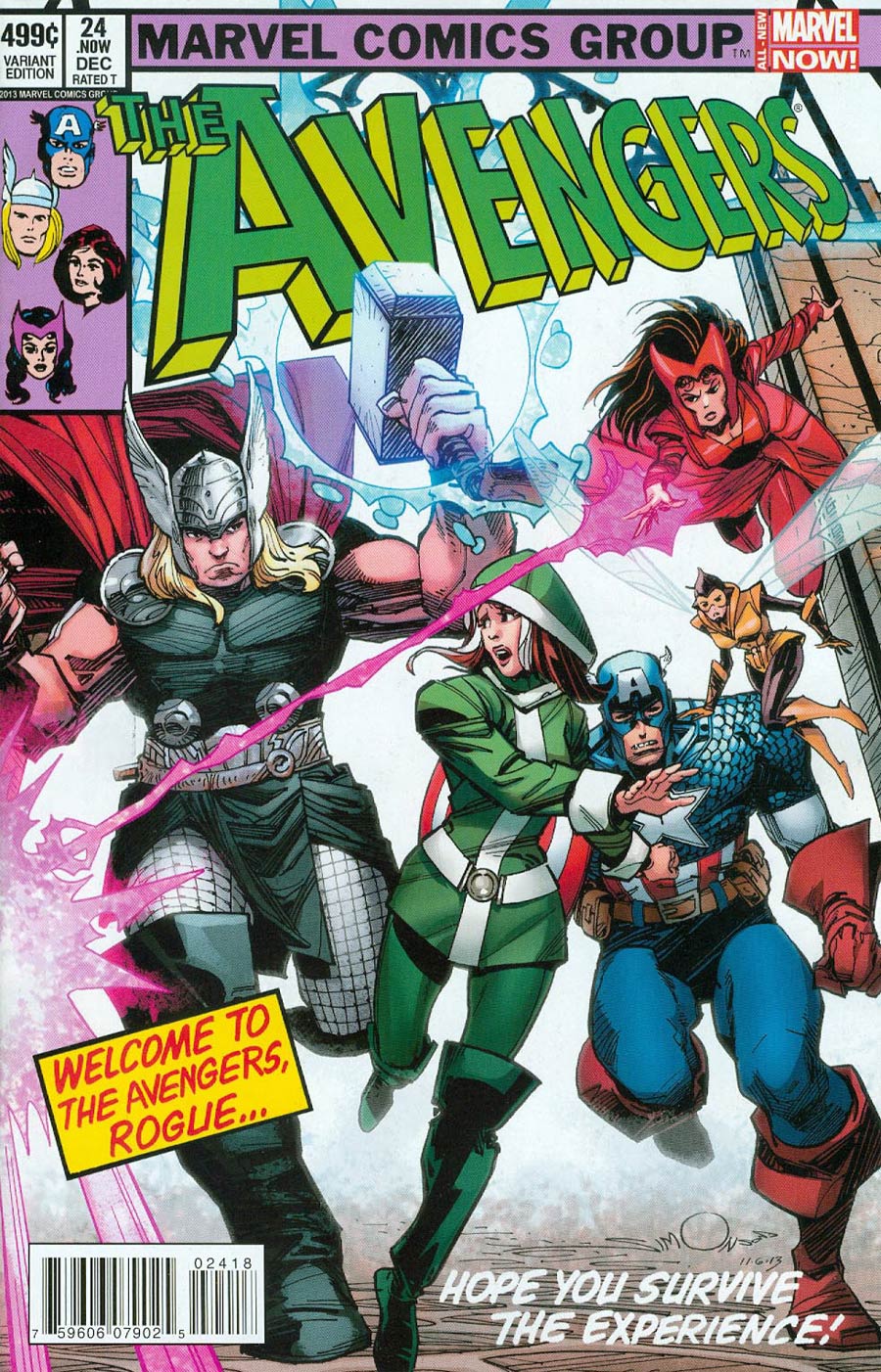 Avengers Vol 5 #24.NOW Cover N Variant Avengers Covers X-Men By Walter Simonson Cover