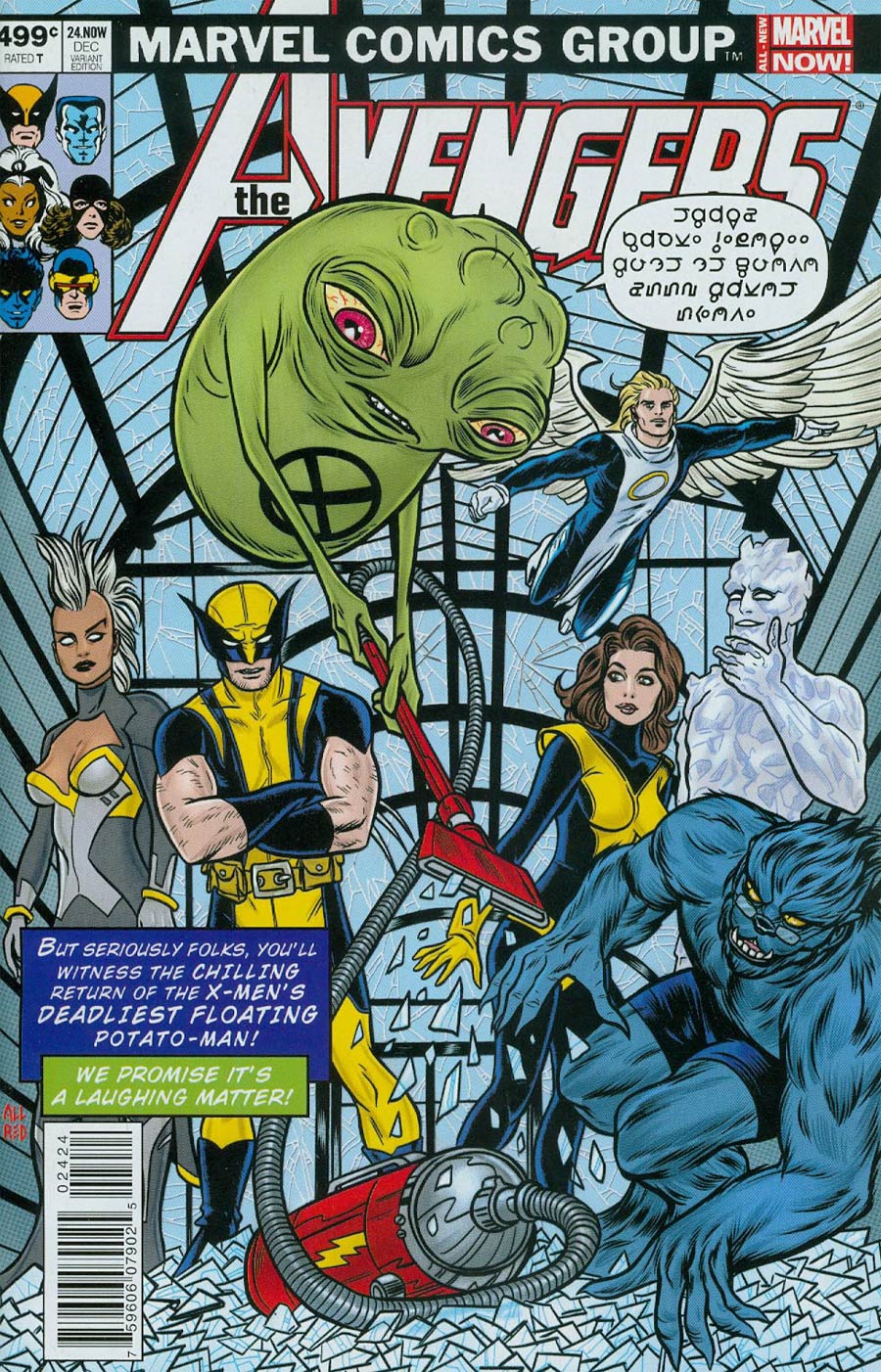 Avengers Vol 5 #24.NOW Cover S Variant X-Men Covers Avengers By Michael Allred Cover