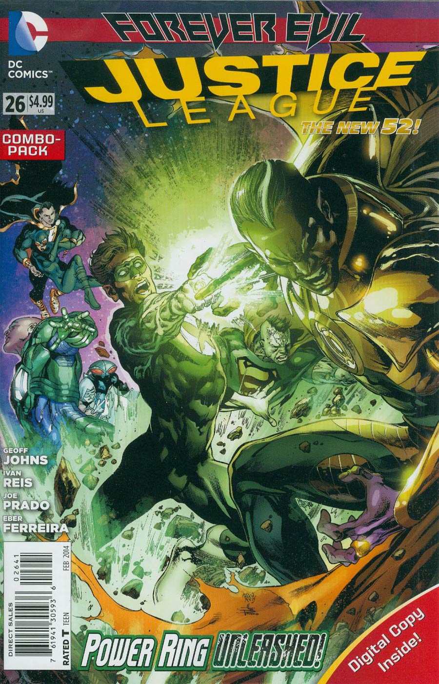 Justice League Vol 2 #26 Cover C Combo Pack Without Polybag (Forever Evil Tie-In)