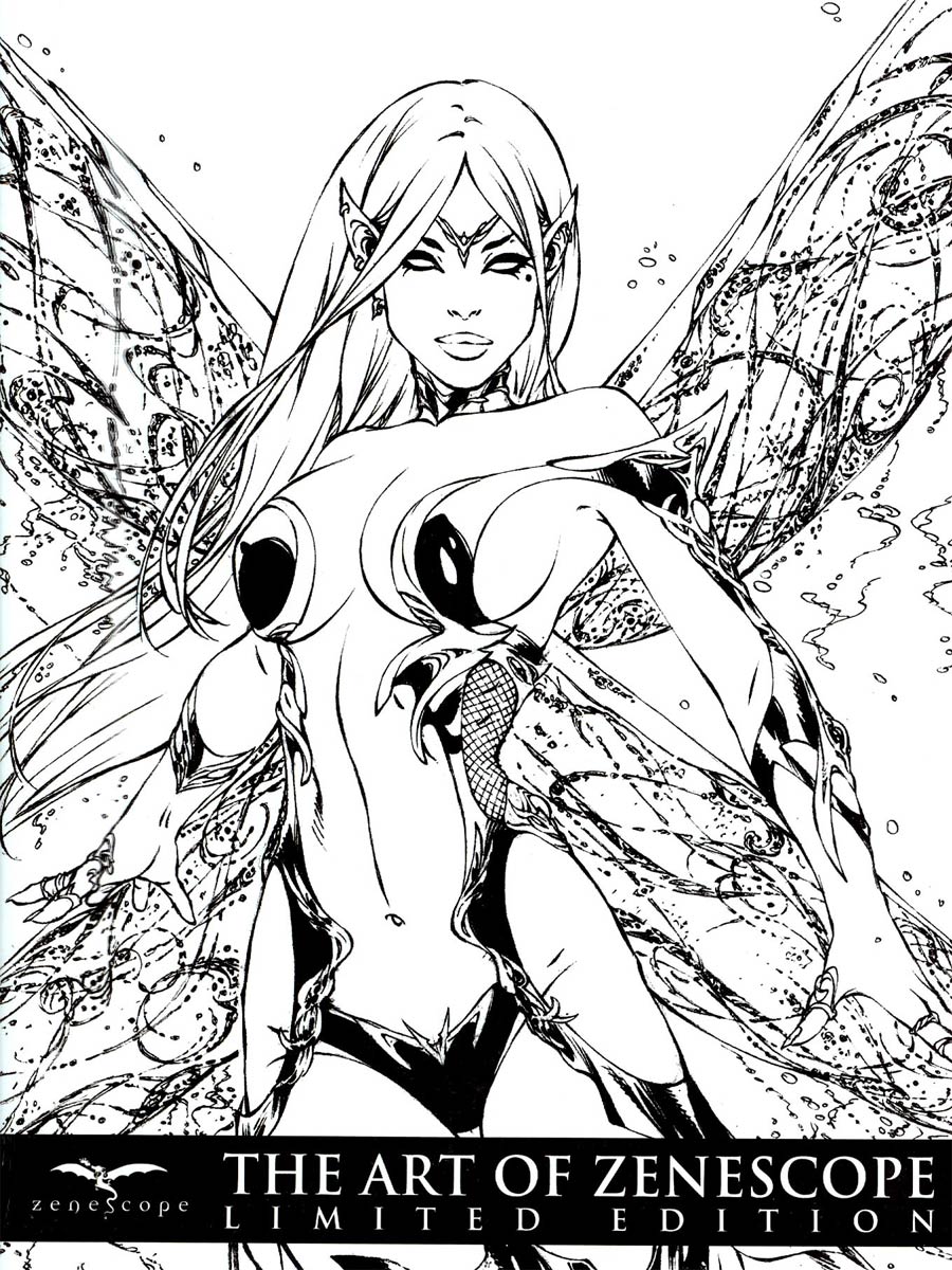 Art Of Zenescope Limited Edition Slipcase HC E-Bas Sketch Cover
