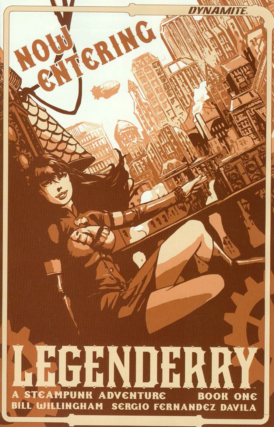 Legenderry A Steampunk Adventure #1 Cover E Incentive Johnny Desjardins Original Art Travelogue Variant Cover