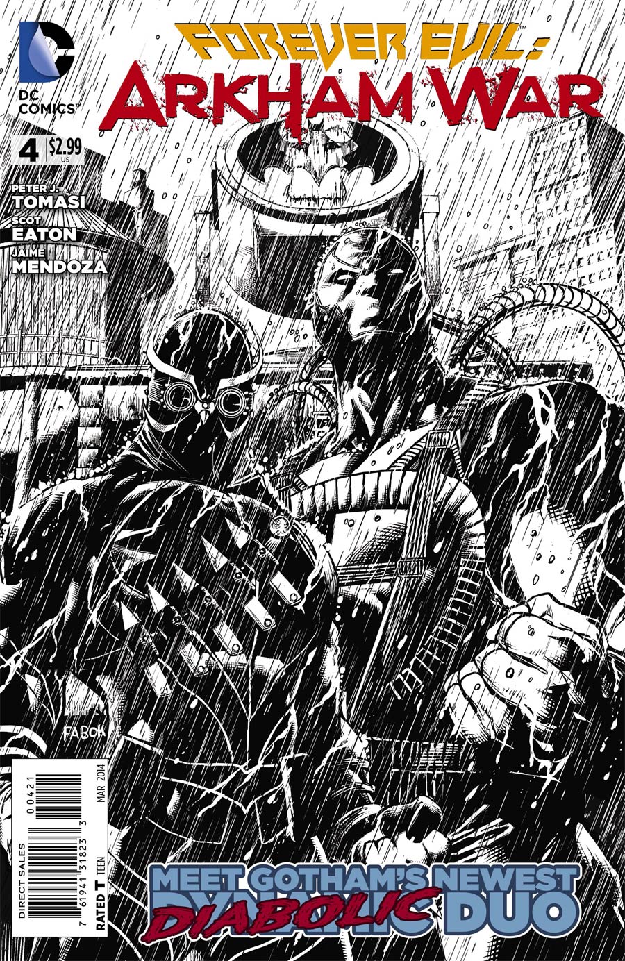 Forever Evil Arkham War #4 Cover B Incentive Jason Fabok Sketch Cover