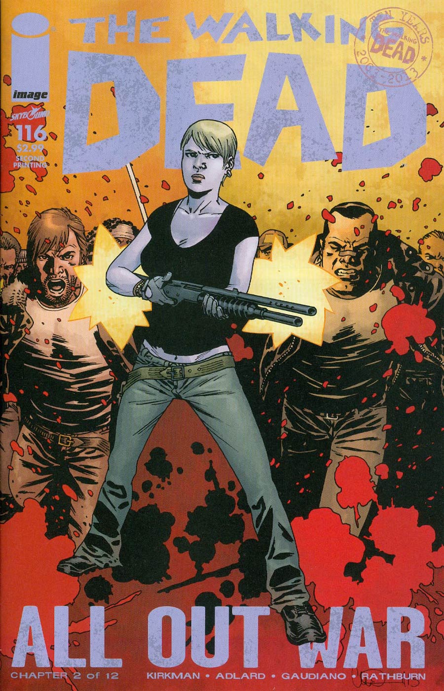 Walking Dead #116 Cover B 2nd Ptg