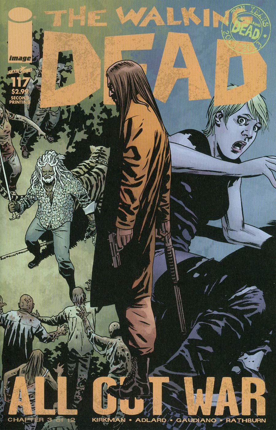 Walking Dead #117 Cover B 2nd Ptg