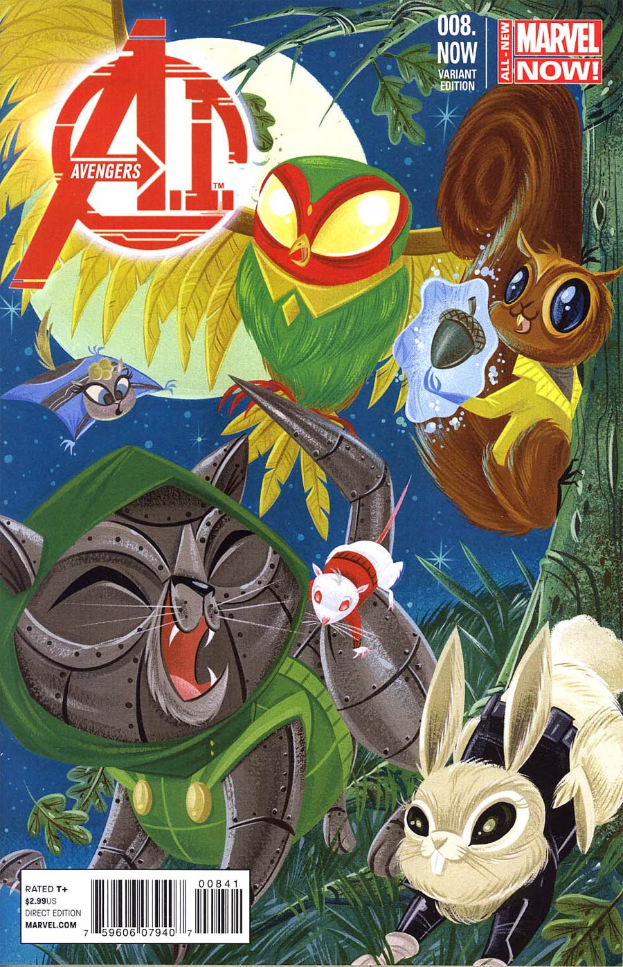 Avengers AI #8 NOW Cover B Variant Animal Cover