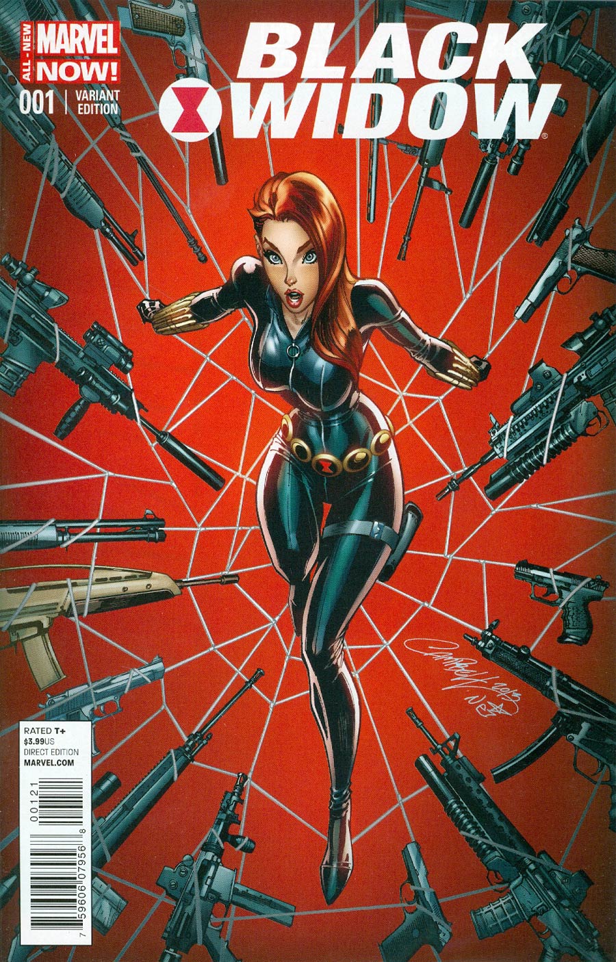 Black Widow Vol 5 #1 Cover D Incentive J Scott Campbell Color Variant Cover
