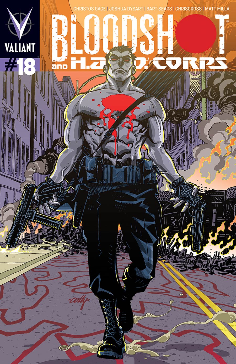 Bloodshot And H.A.R.D. Corps #18 Cover C Incentive Cully Hamner Variant Cover