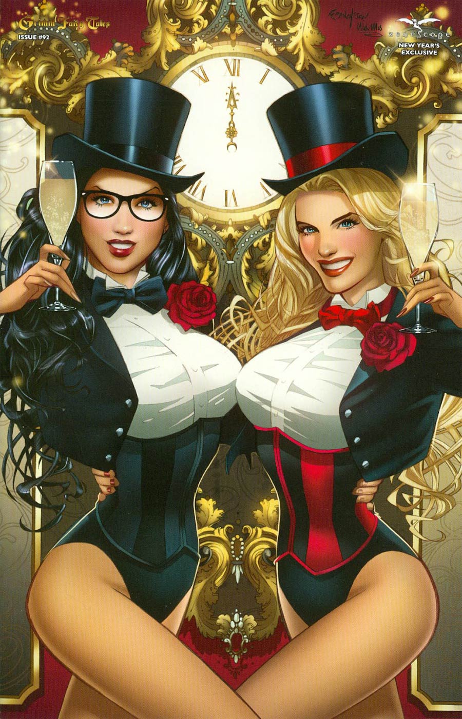 Grimm Fairy Tales #92 Cover D New Years Exclusive Franchesco Black Tuxedo Variant Cover