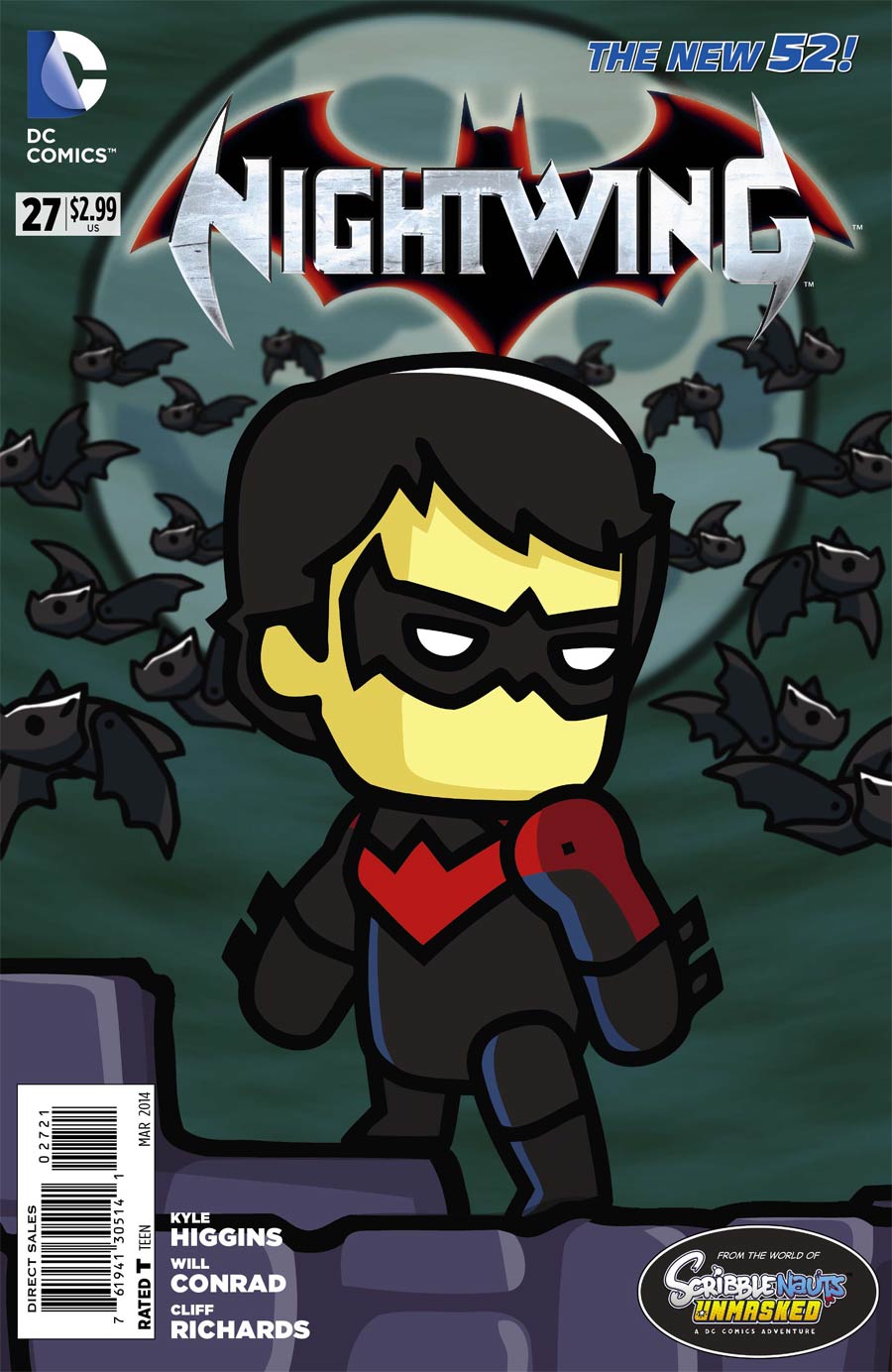 Nightwing Vol 3 #27 Cover B Incentive Scribblenauts Unmasked Variant Cover